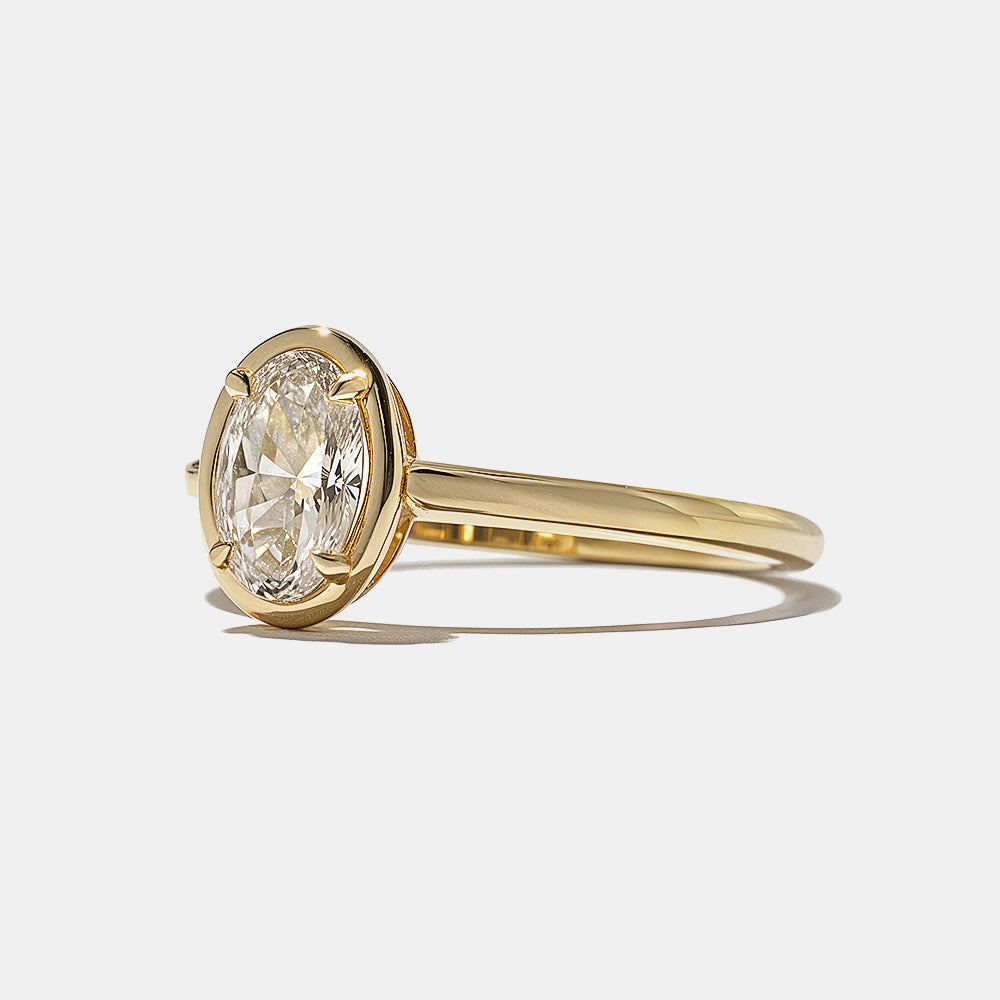 2 CT Round Three Stones Lab Grown Diamond Engagement Ring