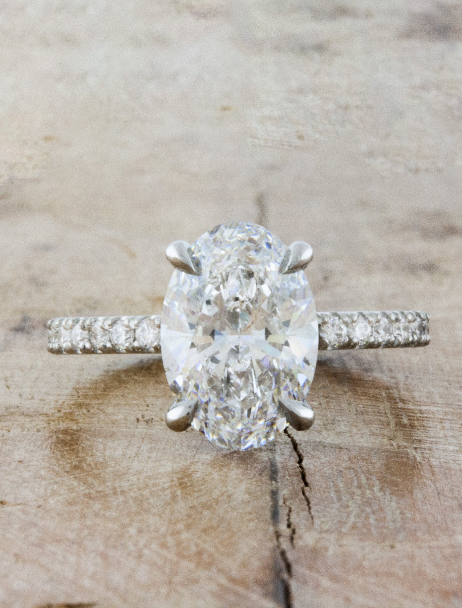 2 CT Round Three Stones Lab Grown Diamond Engagement Ring