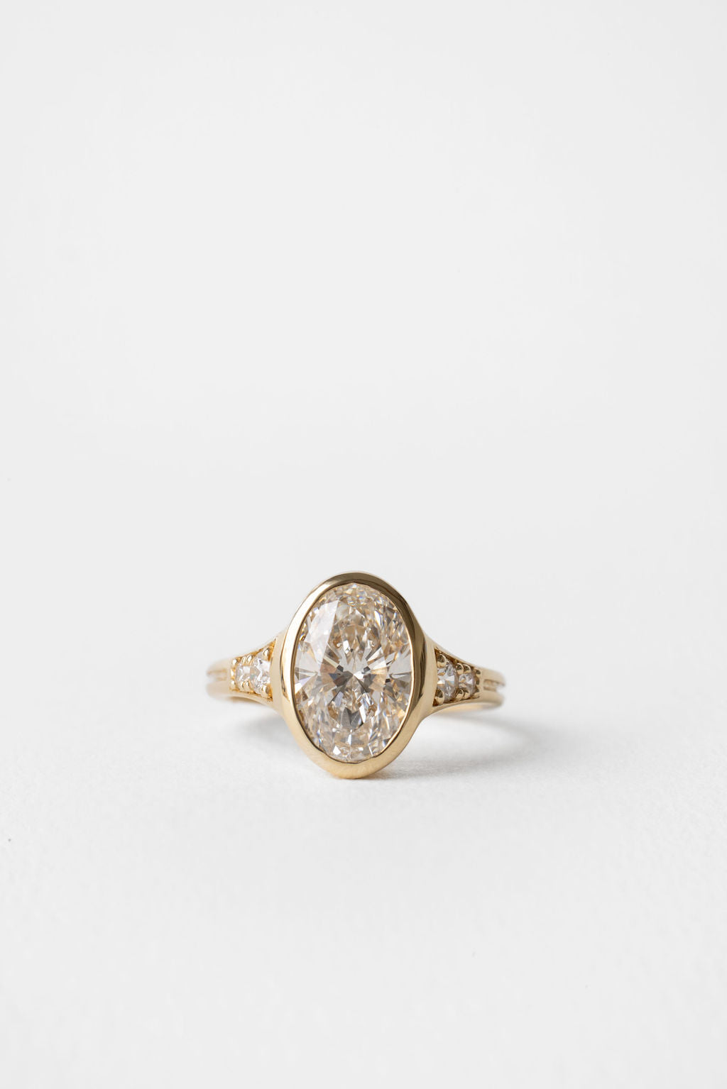 2 CT Round Three Stones Lab Grown Diamond Engagement Ring