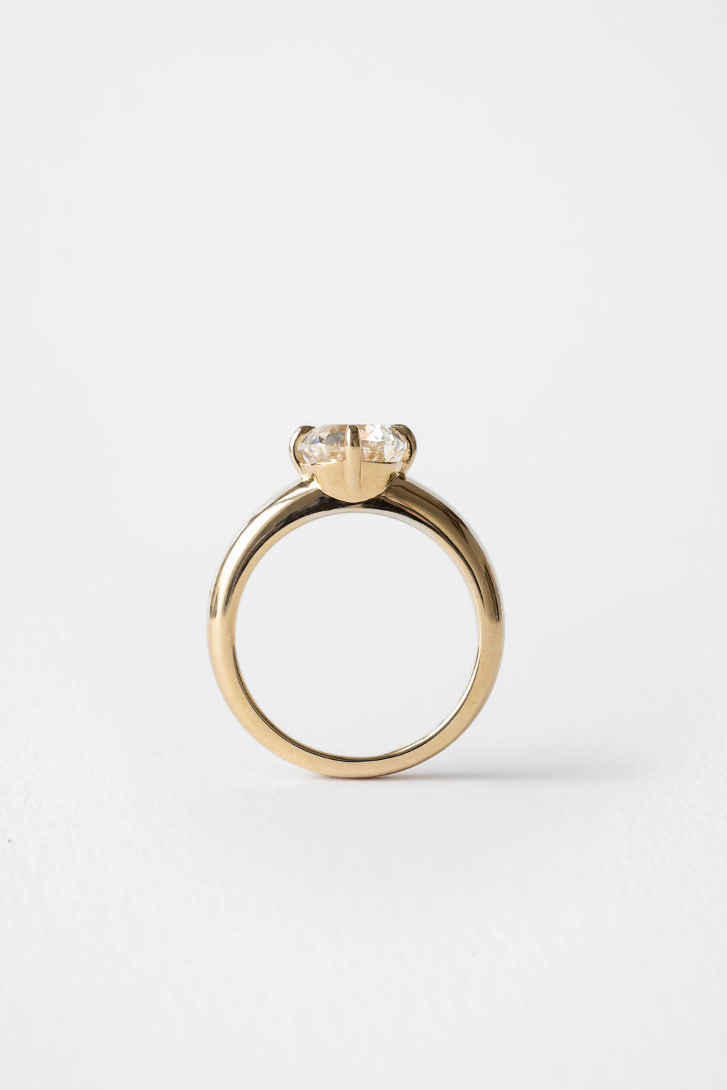 2 CT Round Three Stones Lab Grown Diamond Engagement Ring