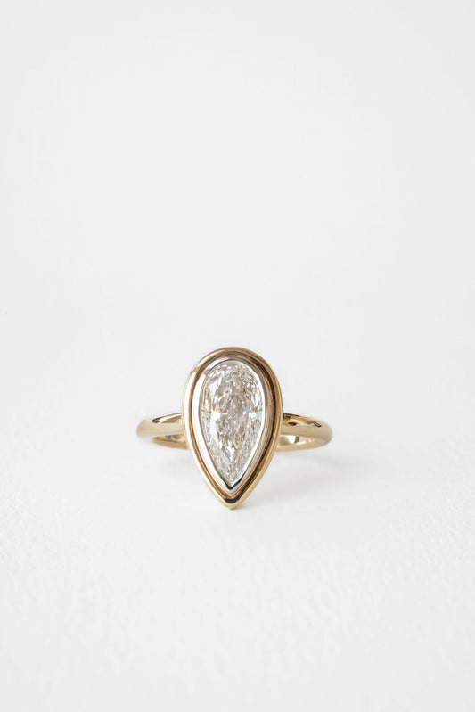 2 CT Round Three Stones Lab Grown Diamond Engagement Ring