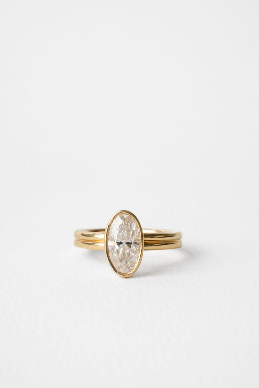 2 CT Round Three Stones Lab Grown Diamond Engagement Ring
