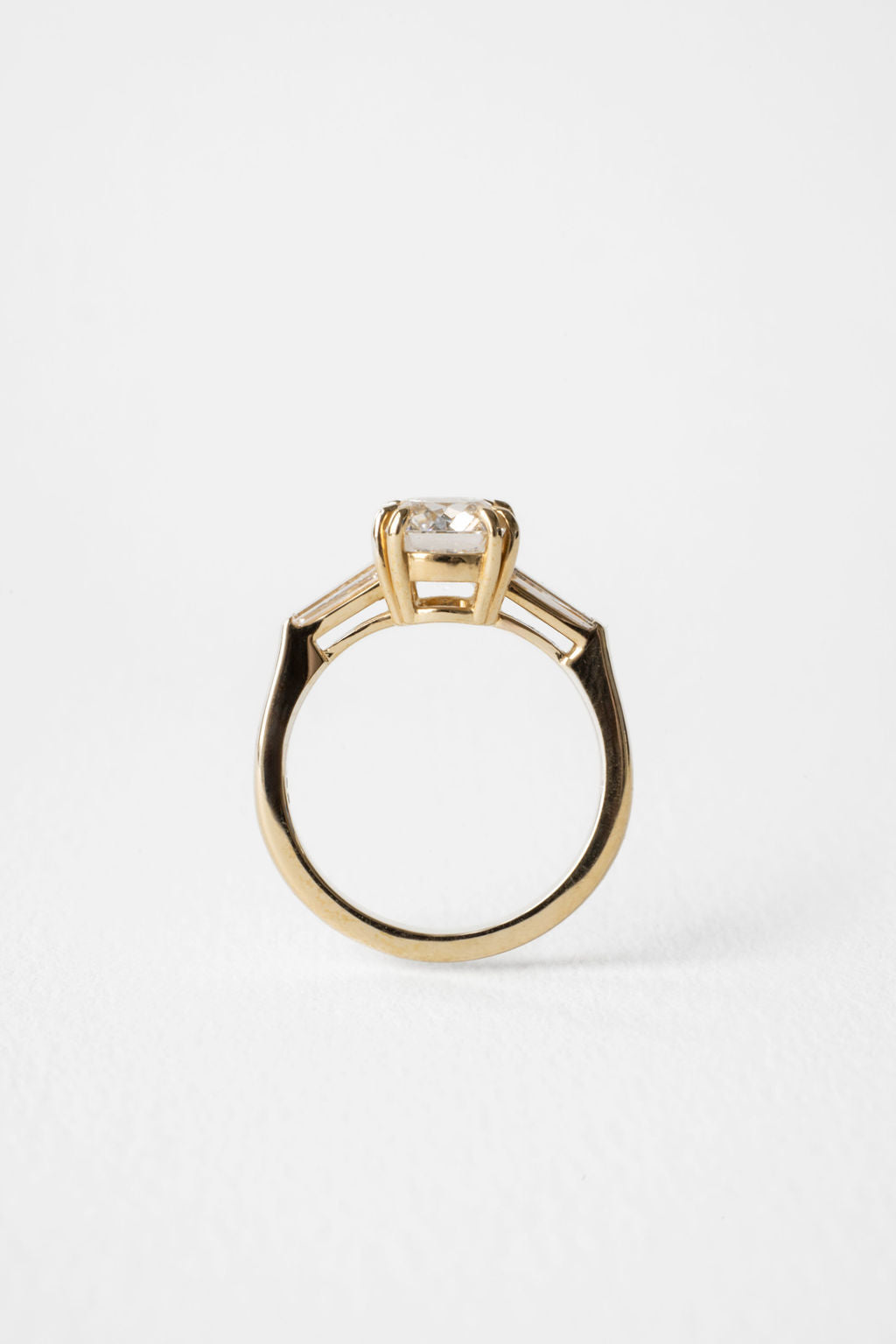 2 CT Round Three Stones Lab Grown Diamond Engagement Ring