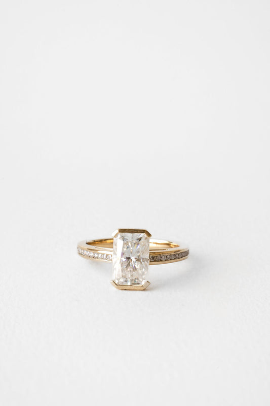 2 CT Round Three Stones Lab Grown Diamond Engagement Ring