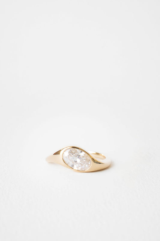 2 CT Round Three Stones Lab Grown Diamond Engagement Ring