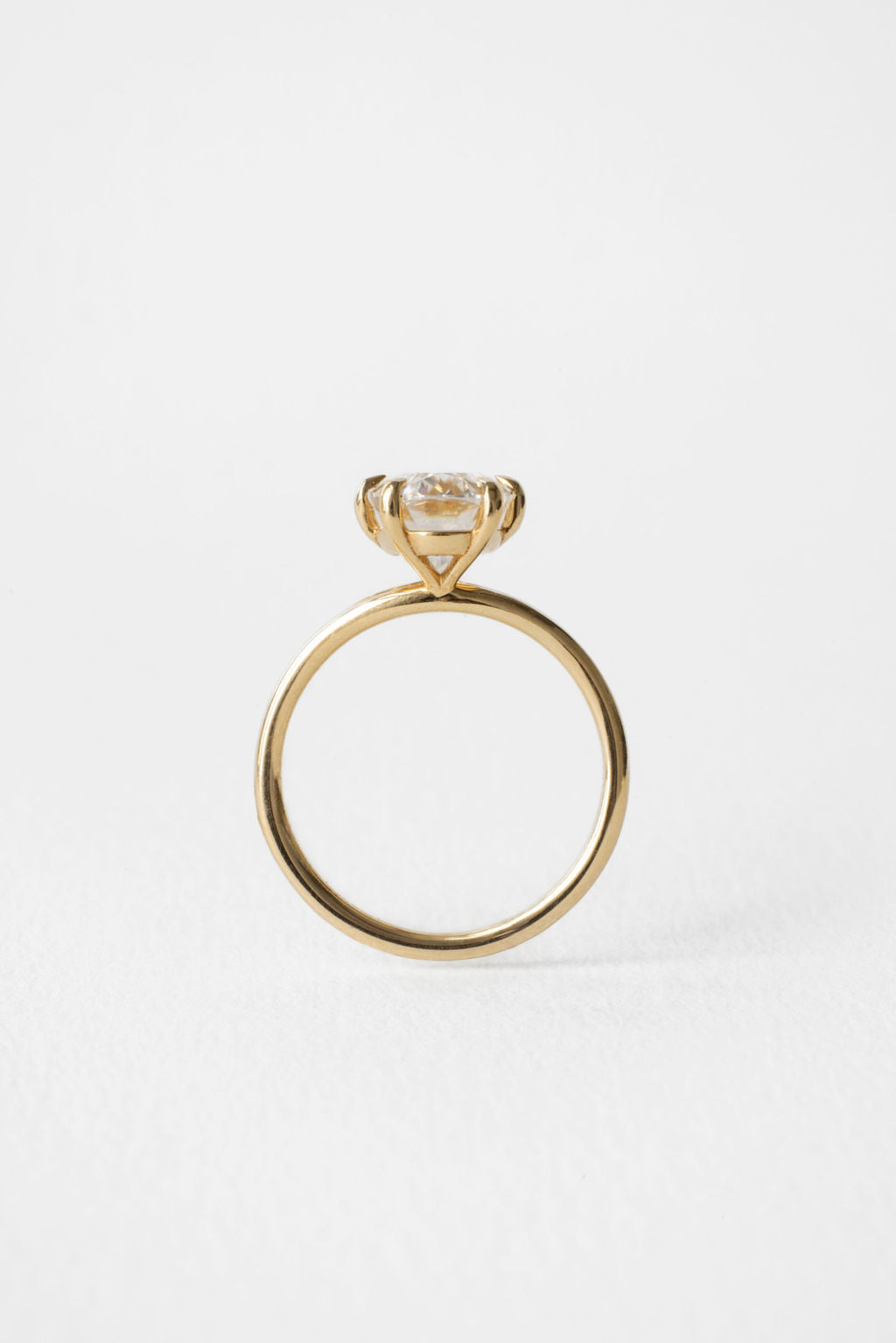 2 CT Round Three Stones Lab Grown Diamond Engagement Ring