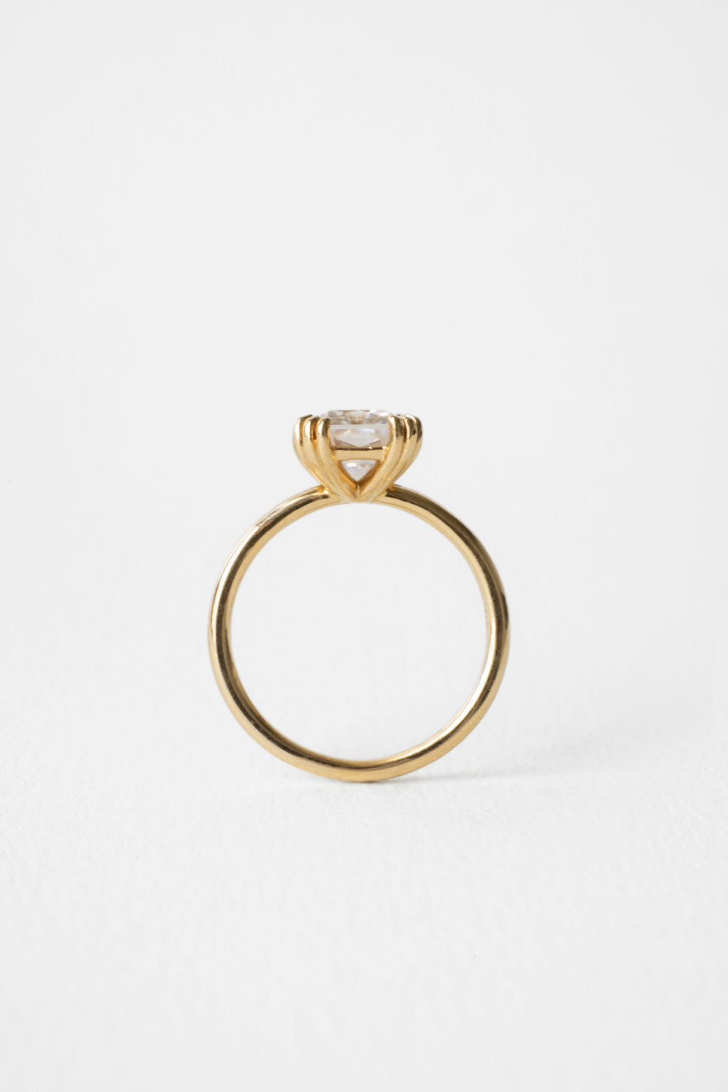 2 CT Round Three Stones Lab Grown Diamond Engagement Ring