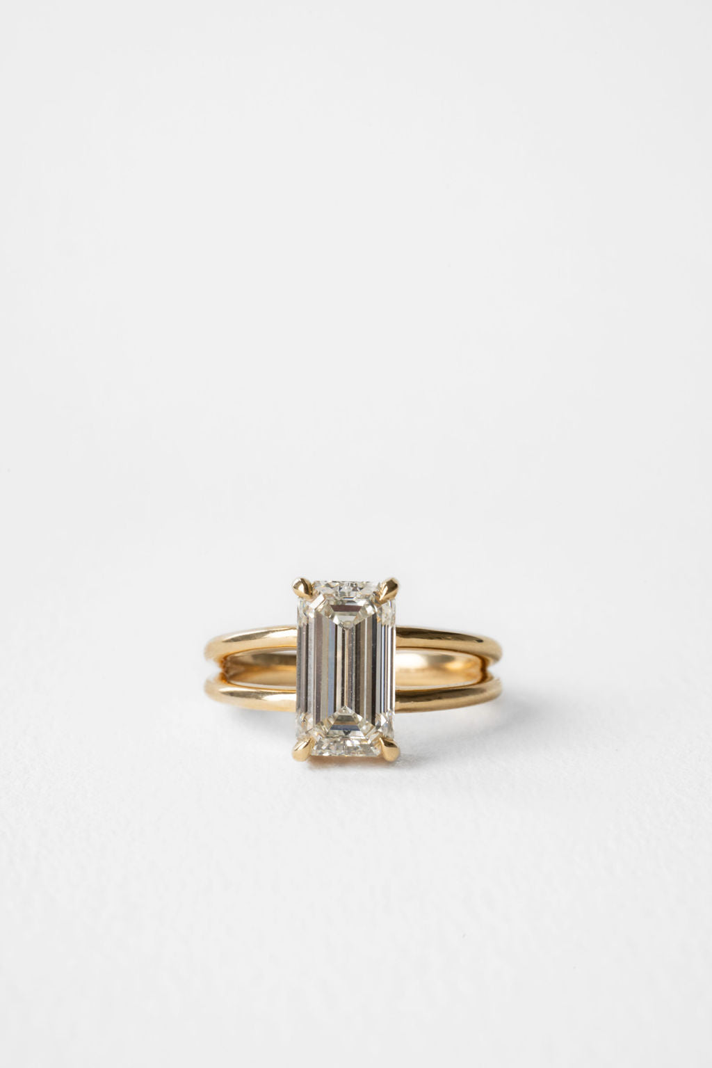 2 CT Round Three Stones Lab Grown Diamond Engagement Ring