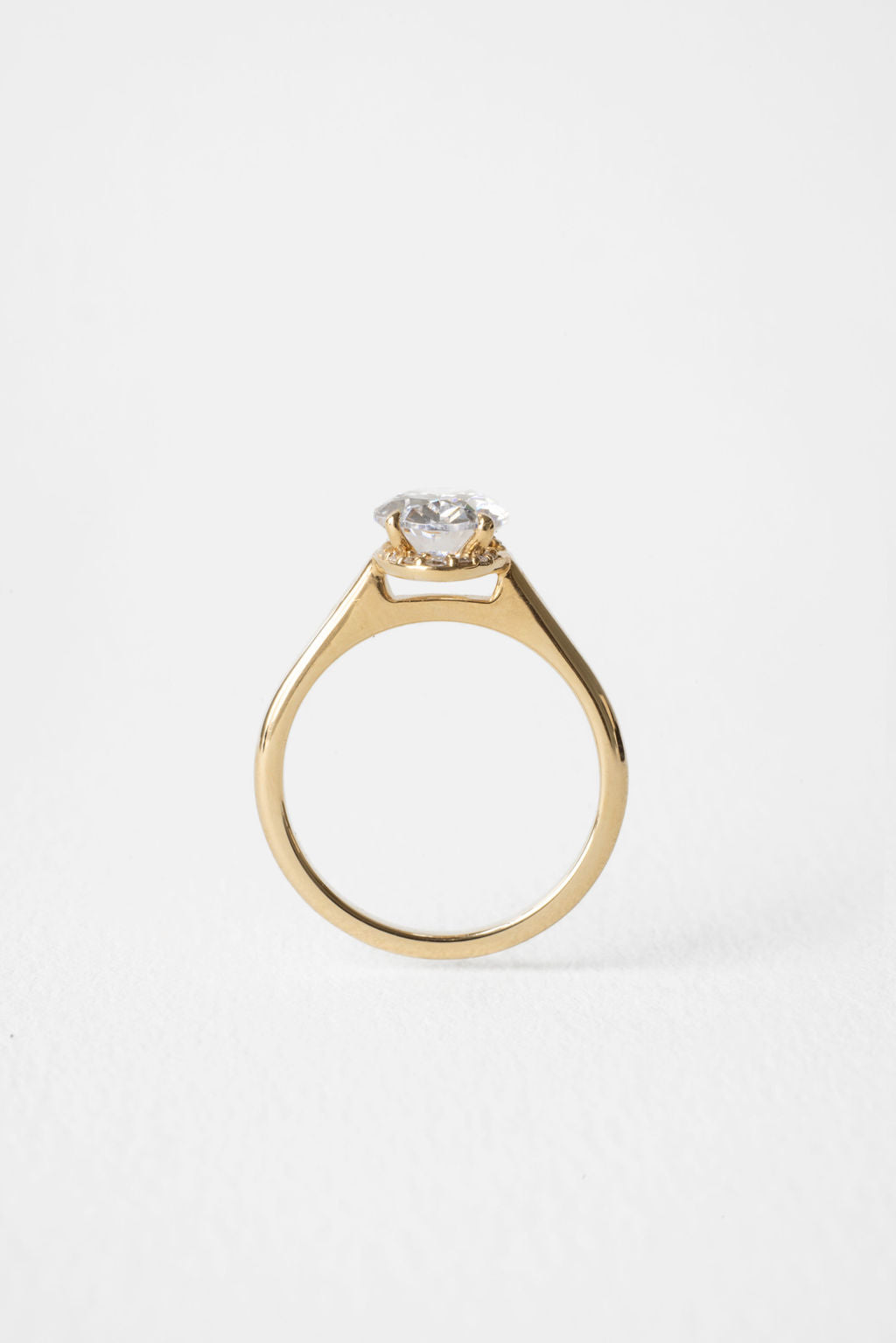 2 CT Round Three Stones Lab Grown Diamond Engagement Ring