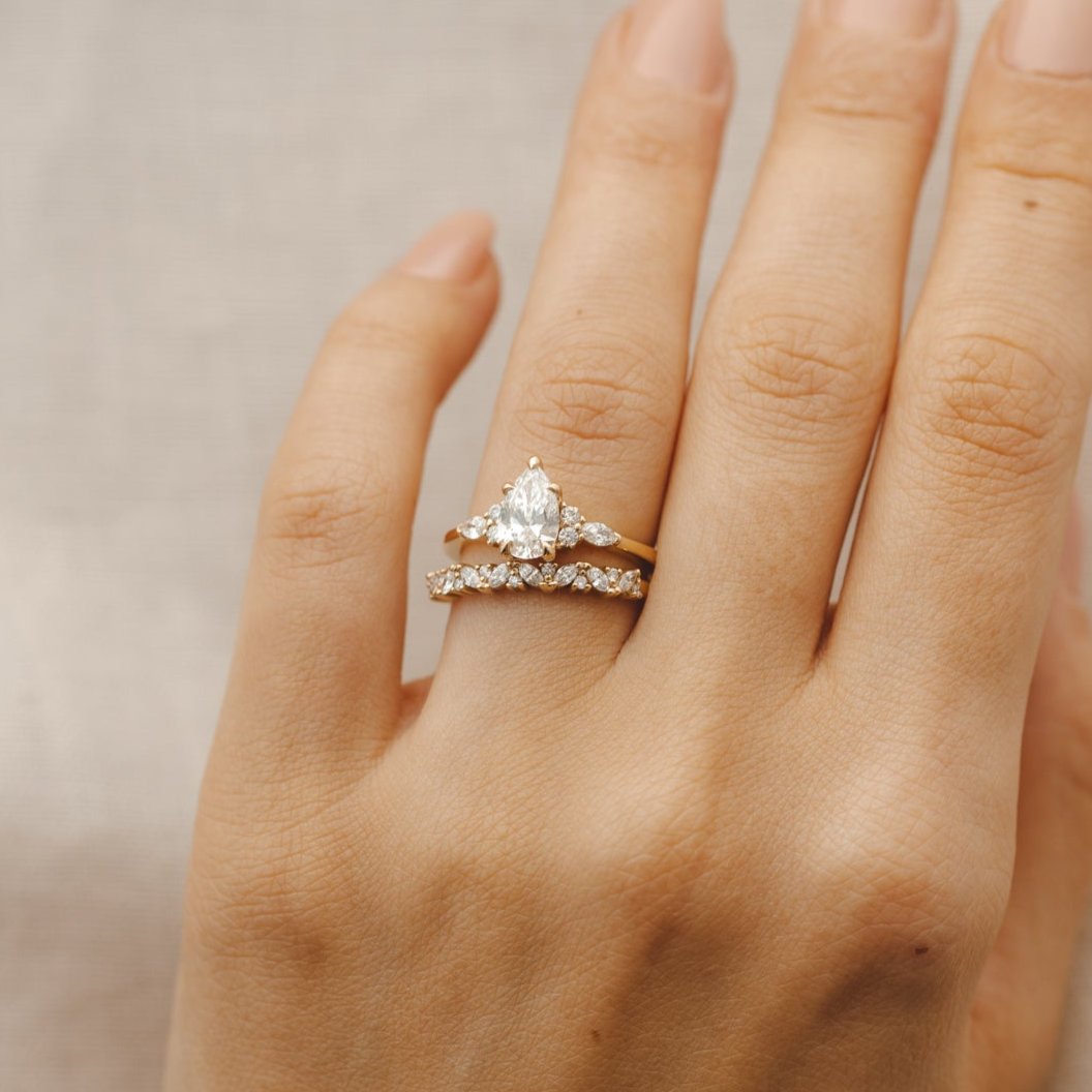 2 CT Round Three Stones Lab Grown Diamond Engagement Ring