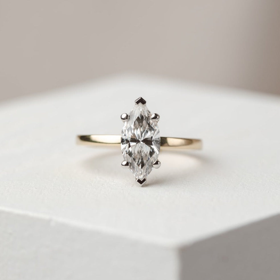 2 CT Round Three Stones Lab Grown Diamond Engagement Ring