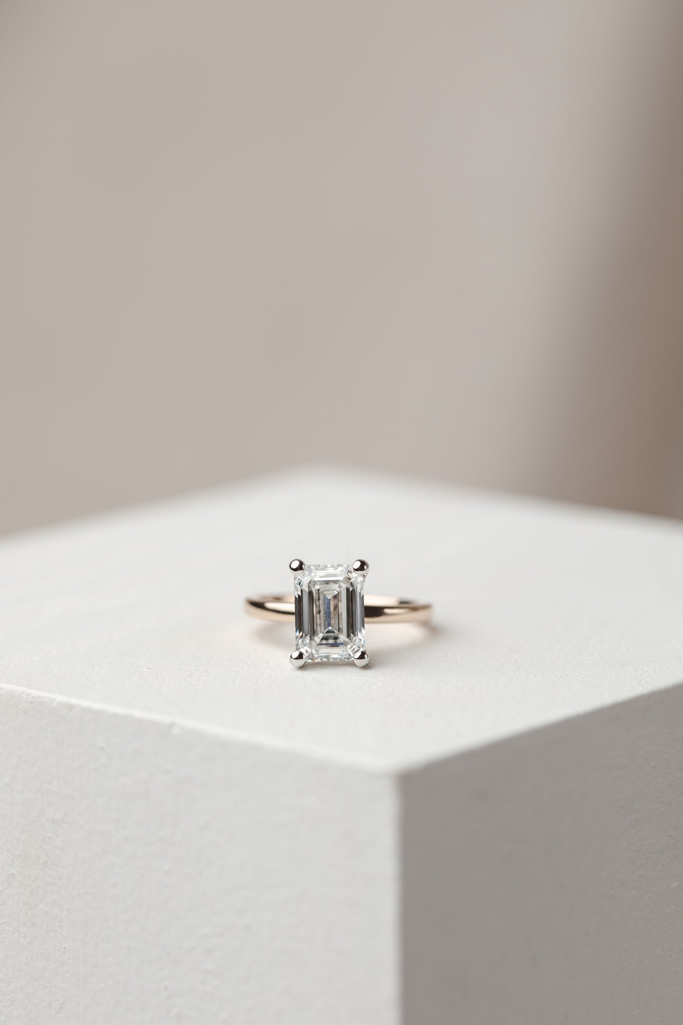 2 CT Round Three Stones Lab Grown Diamond Engagement Ring