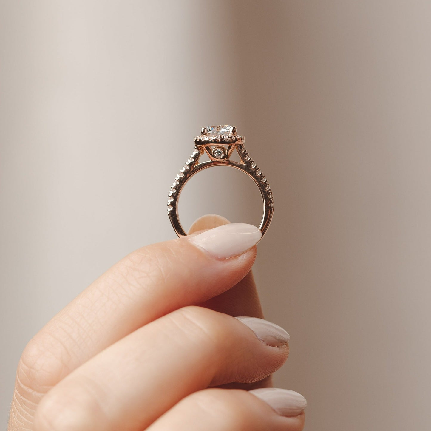 2 CT Round Three Stones Lab Grown Diamond Engagement Ring