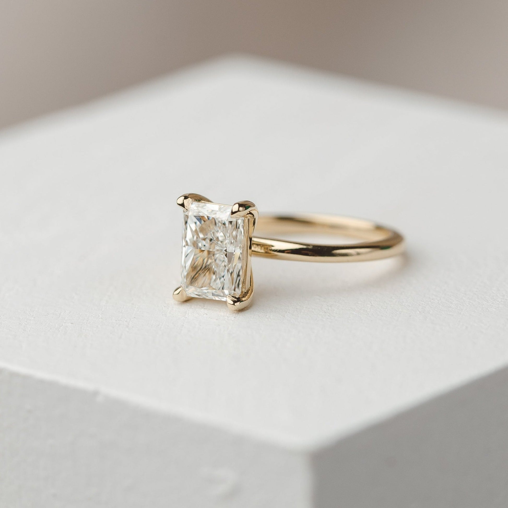 2 CT Round Three Stones Lab Grown Diamond Engagement Ring
