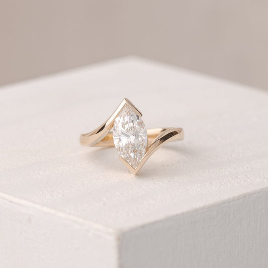 2 CT Round Three Stones Lab Grown Diamond Engagement Ring