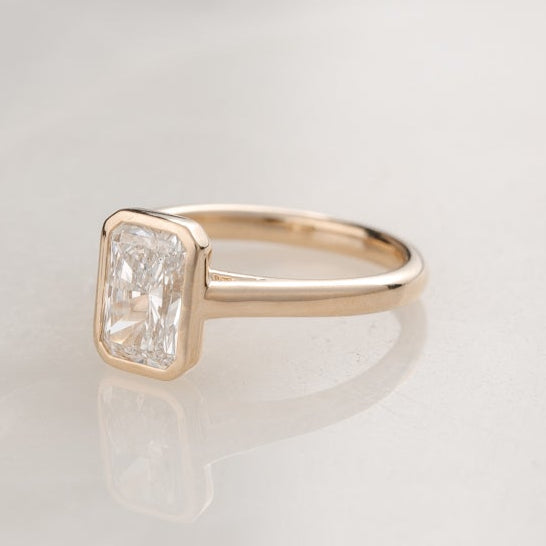 2 CT Round Three Stones Lab Grown Diamond Engagement Ring