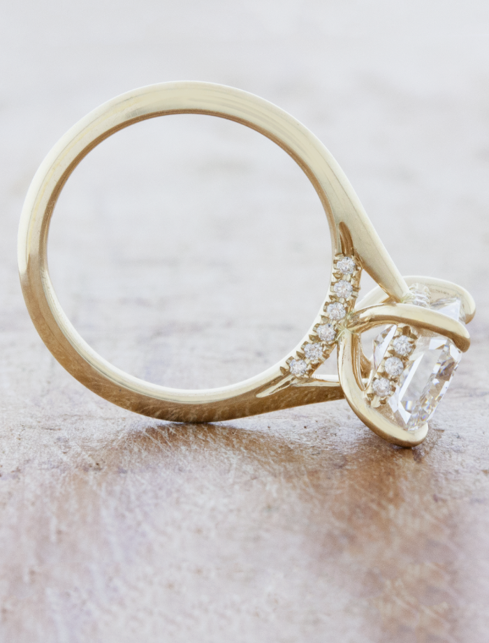 2 CT Round Three Stones Lab Grown Diamond Engagement Ring