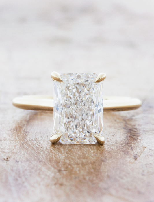 2 CT Round Three Stones Lab Grown Diamond Engagement Ring