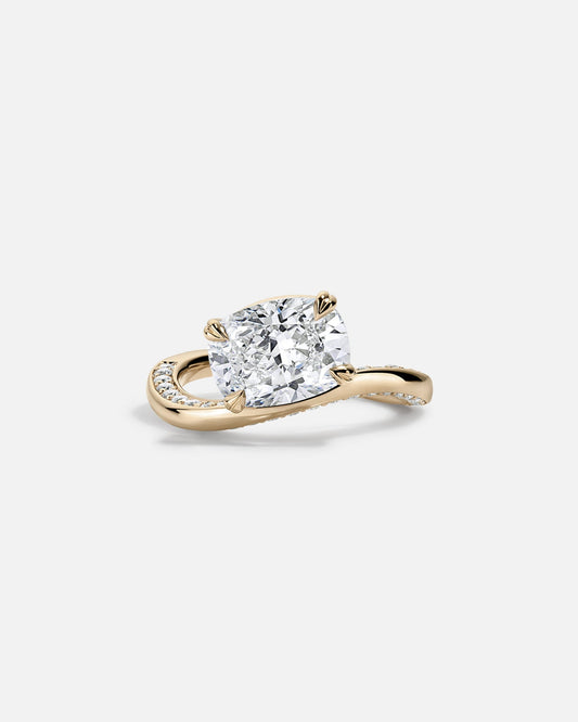 Marquise Cut Cluster Styled Lab Grown Diamond Engagement Ring