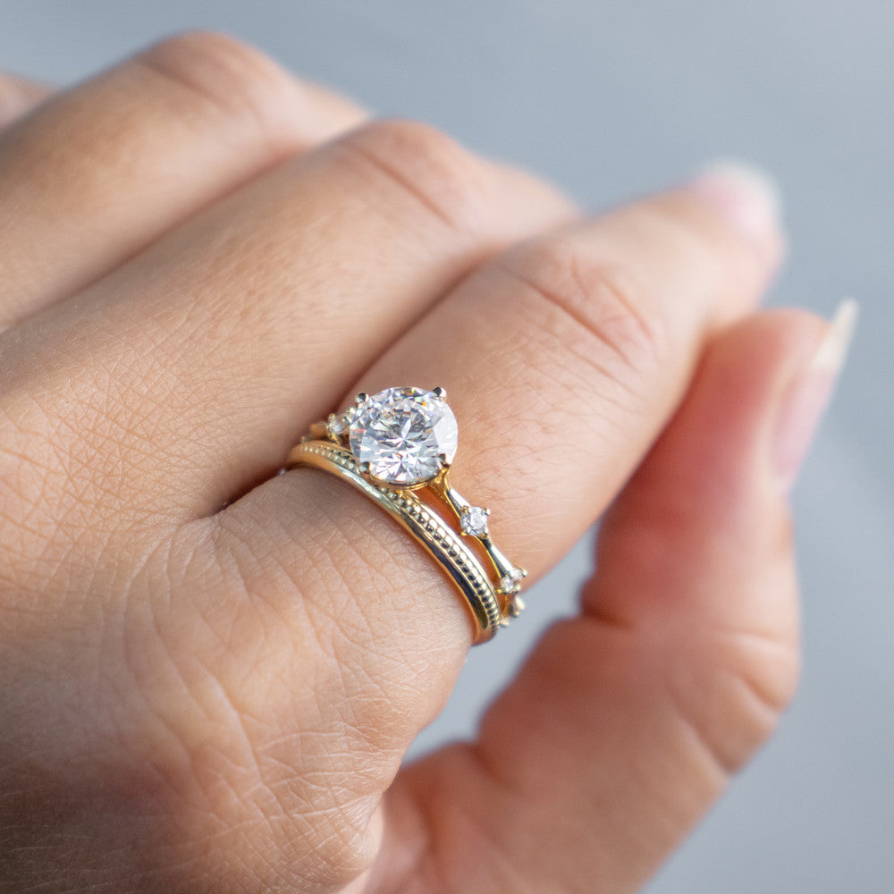 0.37 CT Round Full Eternity Lab Grown Diamond Wedding Band