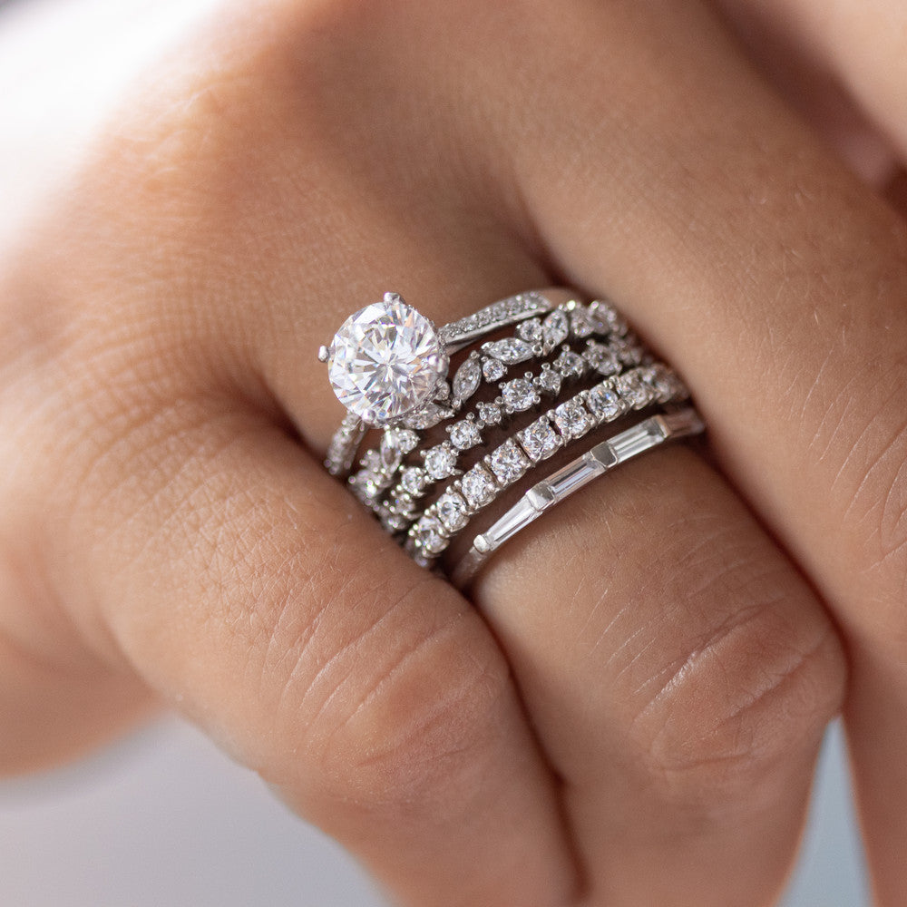 0.37 CT Round Full Eternity Lab Grown Diamond Wedding Band