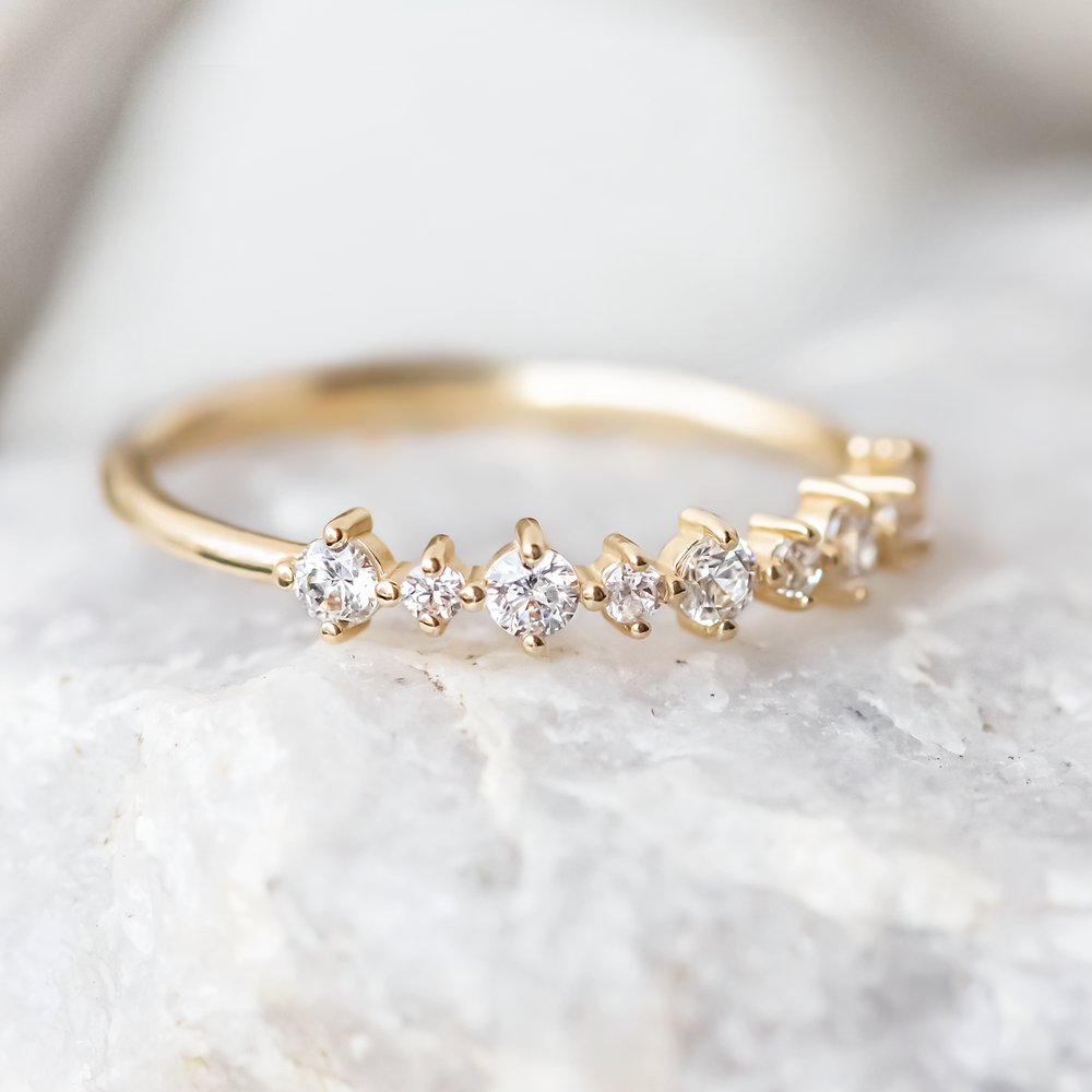 0.37 CT Round Full Eternity Lab Grown Diamond Wedding Band