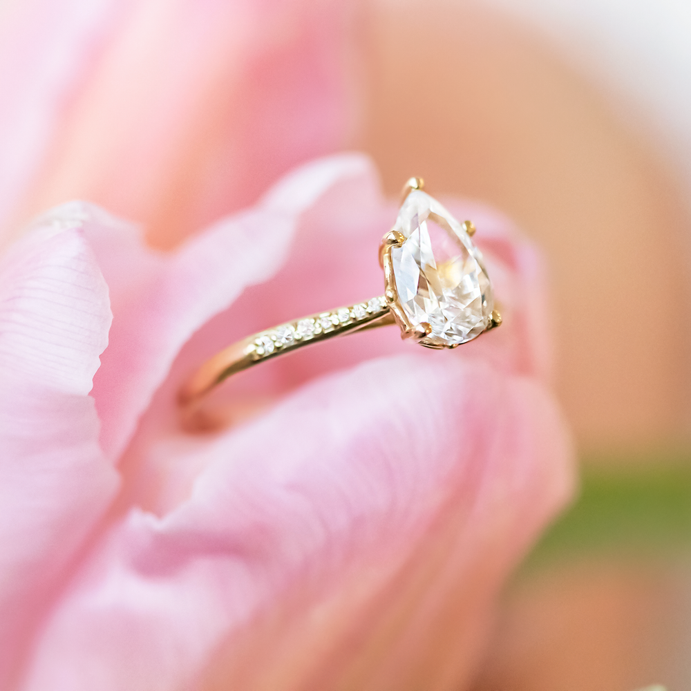 2 CT Round Three Stones Lab Grown Diamond Engagement Ring