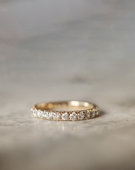 0.37 CT Round Full Eternity Lab Grown Diamond Wedding Band