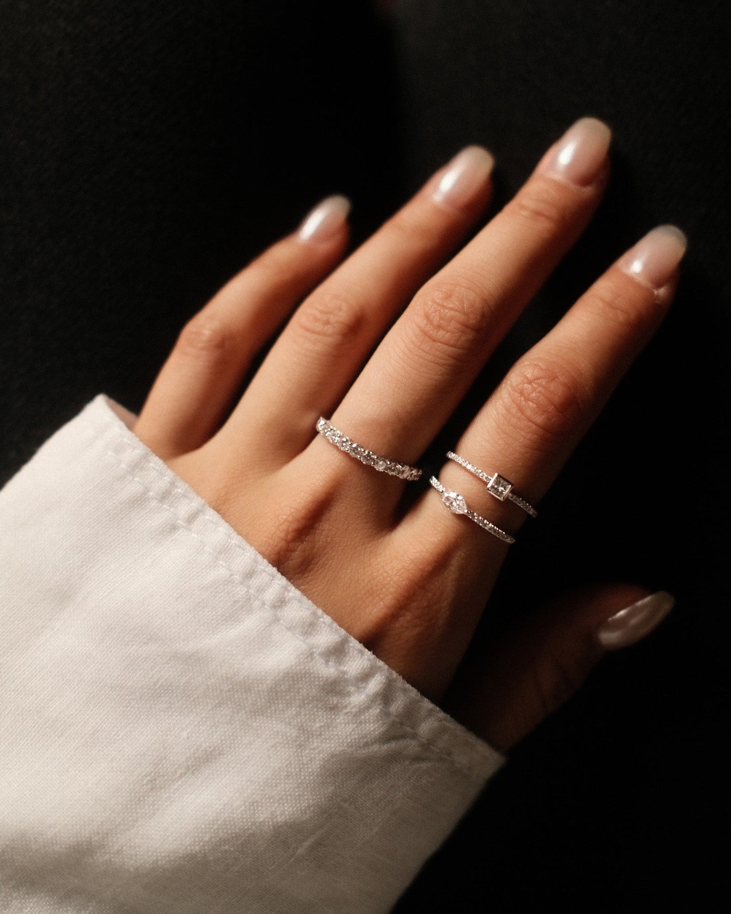 0.37 CT Round Full Eternity Lab Grown Diamond Wedding Band