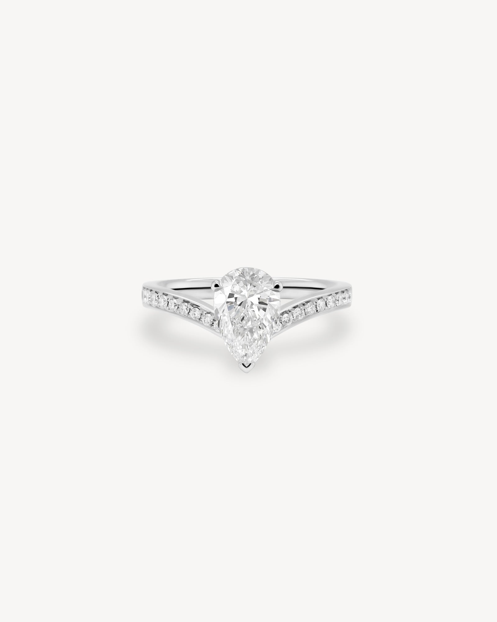 2 CT Round Three Stones Lab Grown Diamond Engagement Ring