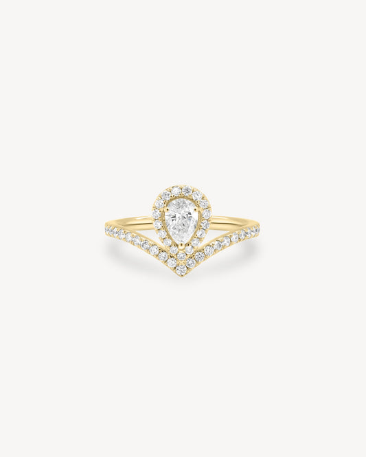 2 CT Round Three Stones Lab Grown Diamond Engagement Ring