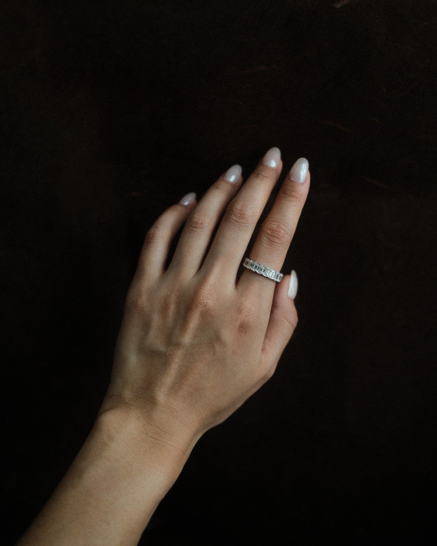 0.37 CT Round Full Eternity Lab Grown Diamond Wedding Band