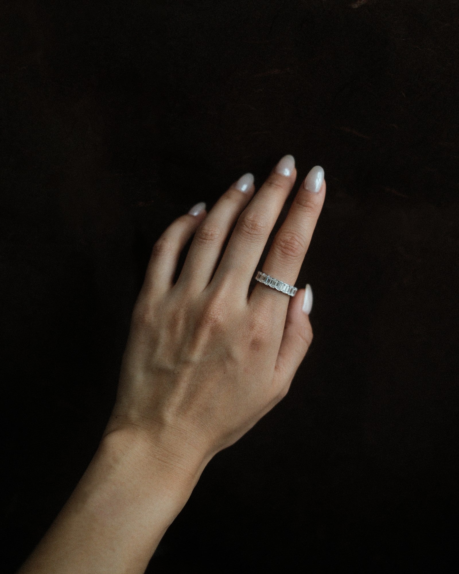 0.37 CT Round Full Eternity Lab Grown Diamond Wedding Band