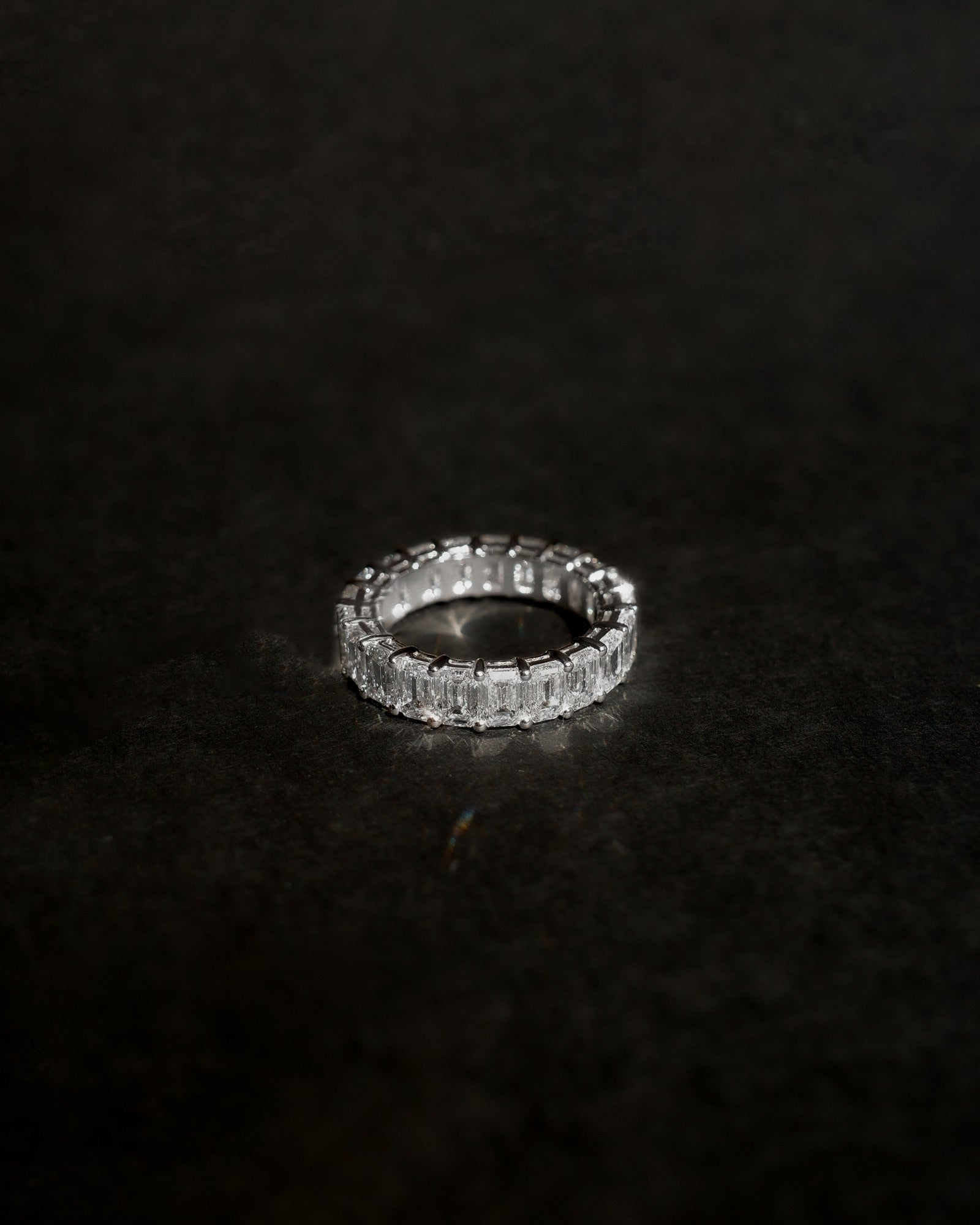 0.37 CT Round Full Eternity Lab Grown Diamond Wedding Band