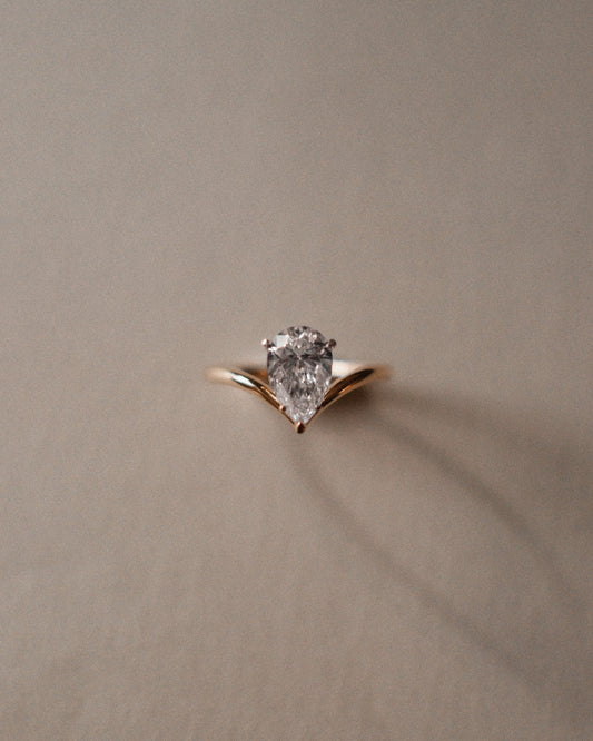 2 CT Round Three Stones Lab Grown Diamond Engagement Ring