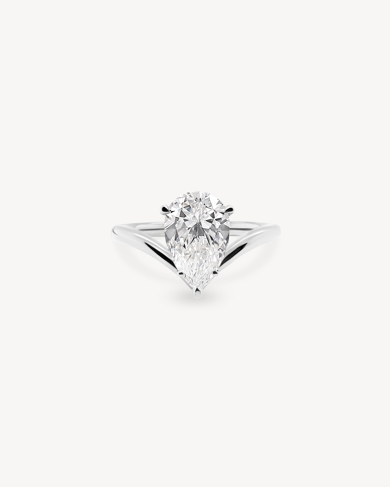 2 CT Round Three Stones Lab Grown Diamond Engagement Ring