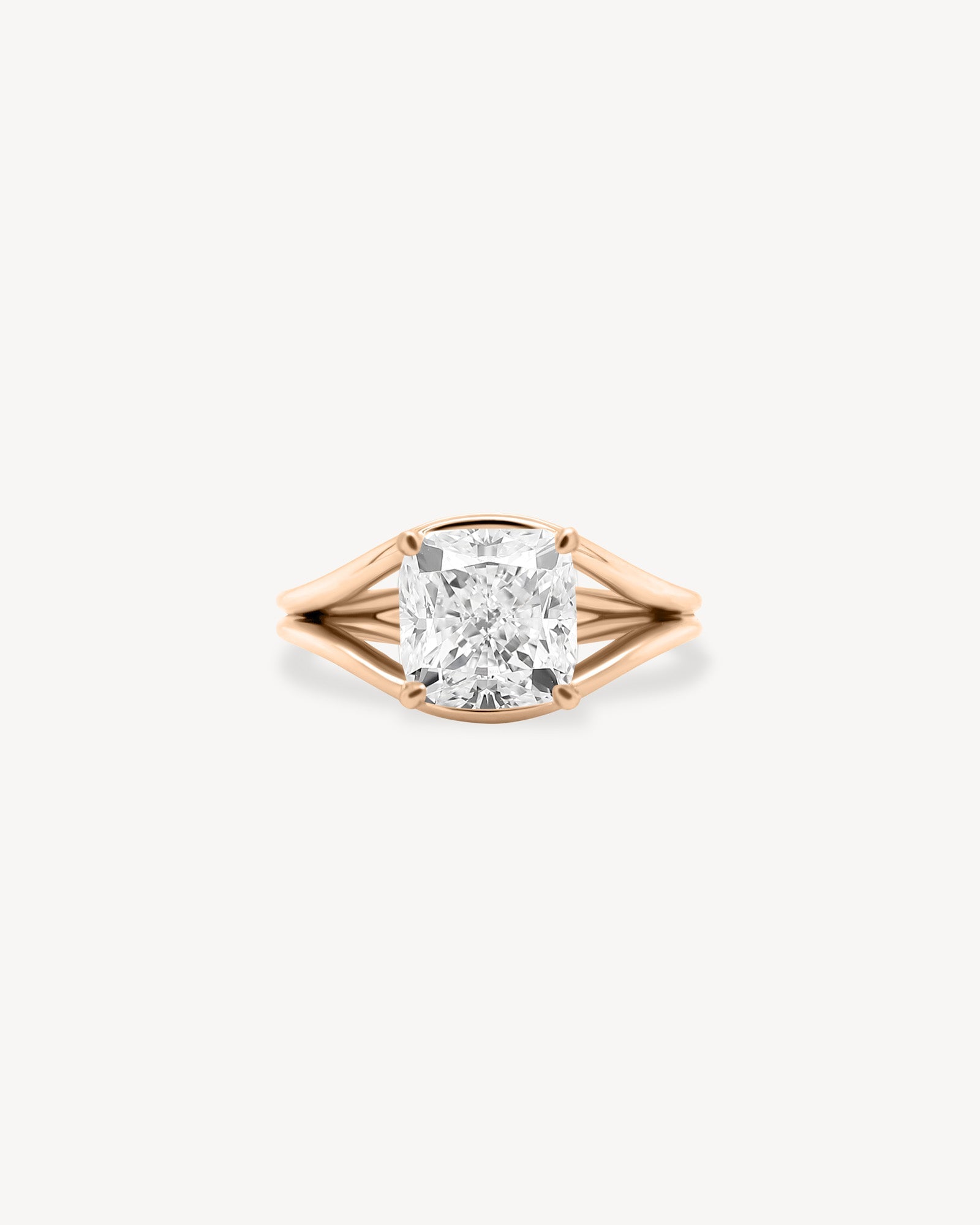 2 CT Round Three Stones Lab Grown Diamond Engagement Ring