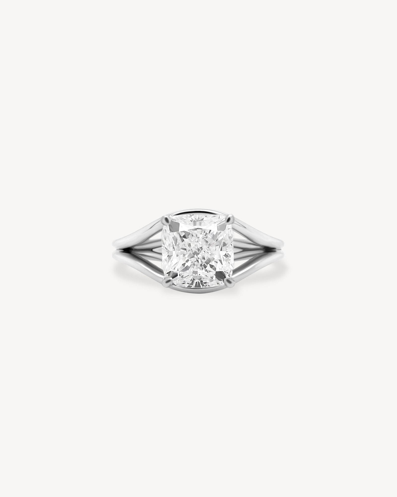 2 CT Round Three Stones Lab Grown Diamond Engagement Ring