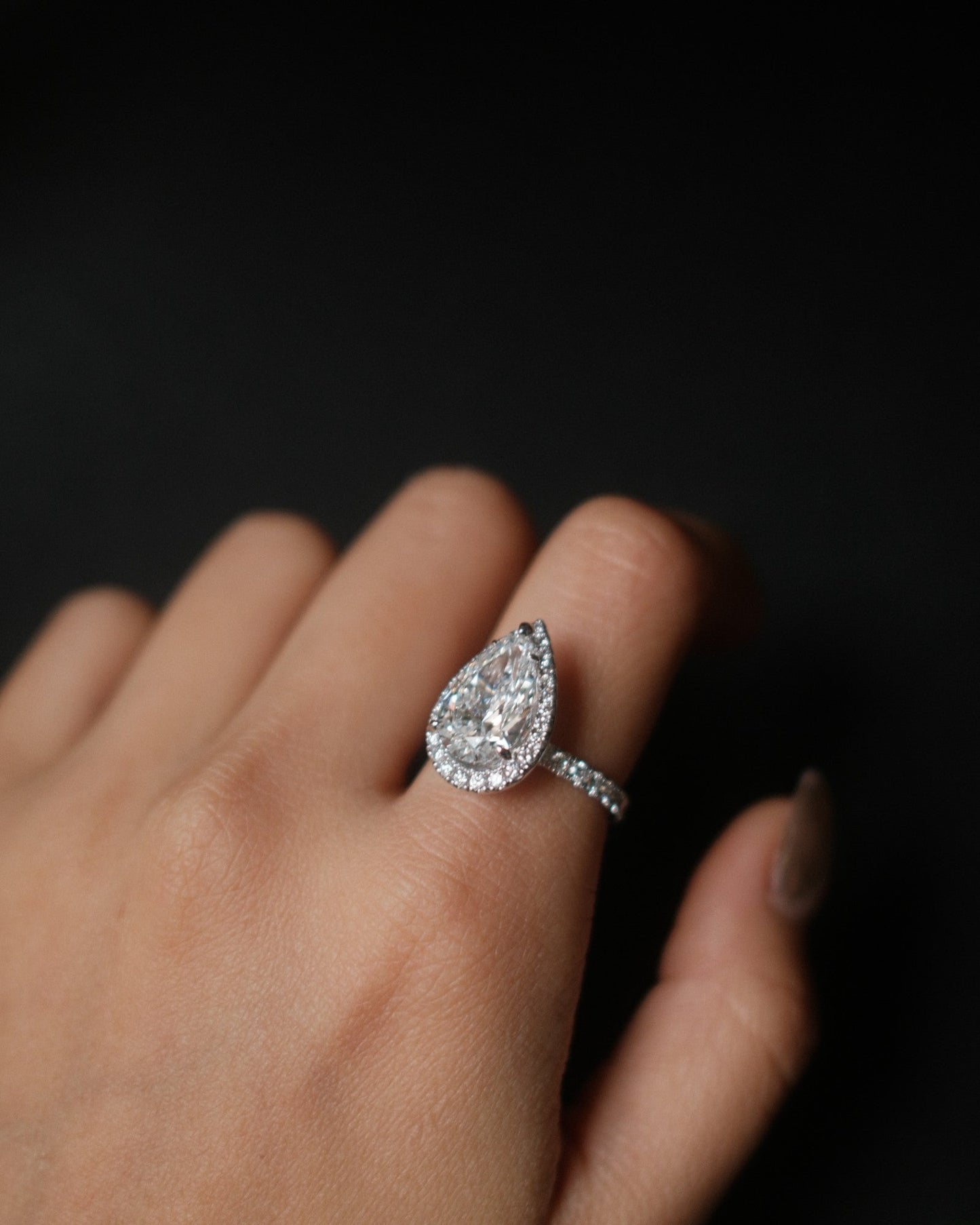 2 CT Round Three Stones Lab Grown Diamond Engagement Ring