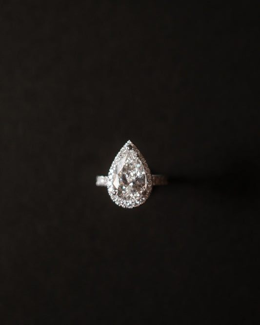 2 CT Round Three Stones Lab Grown Diamond Engagement Ring