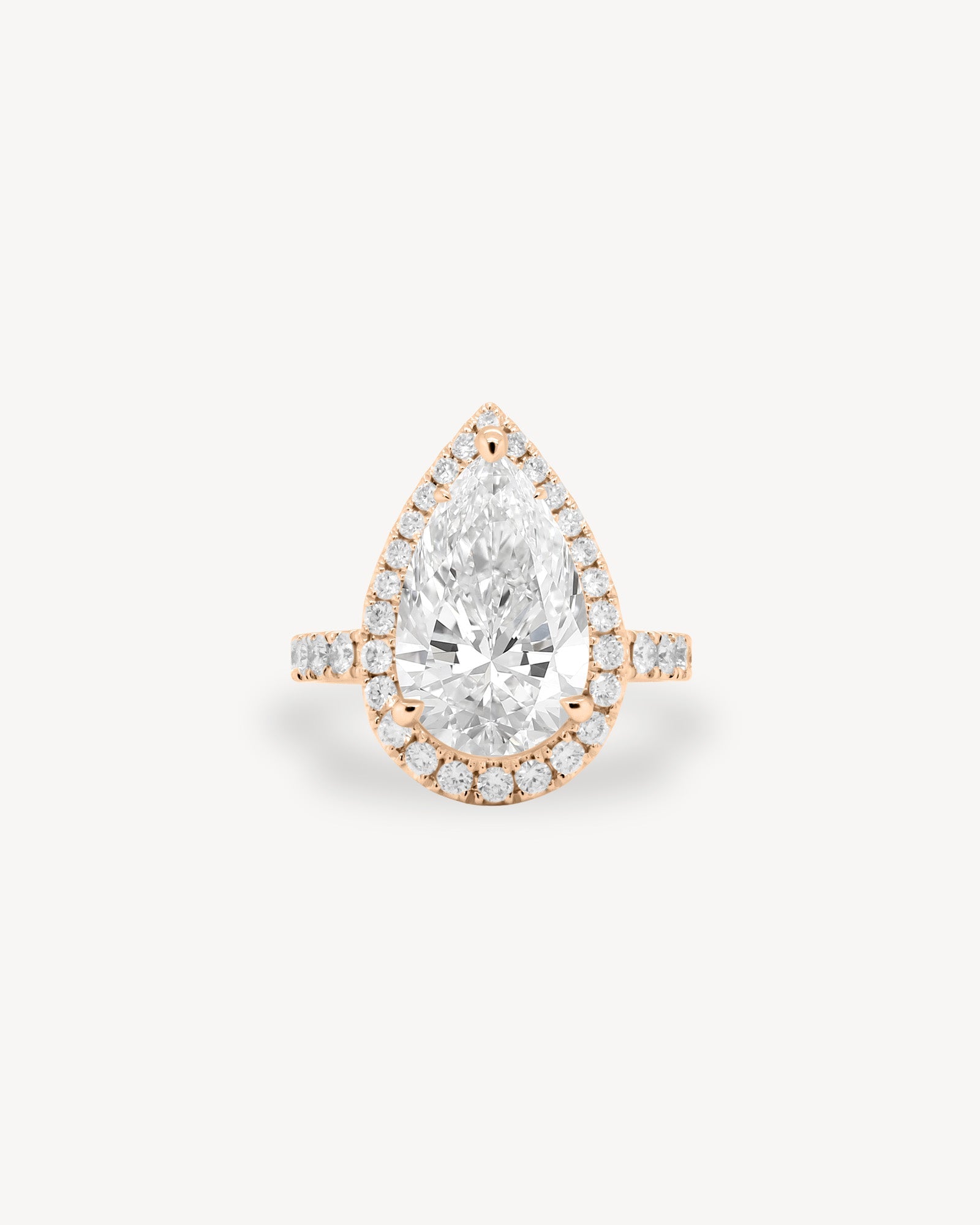 2 CT Round Three Stones Lab Grown Diamond Engagement Ring