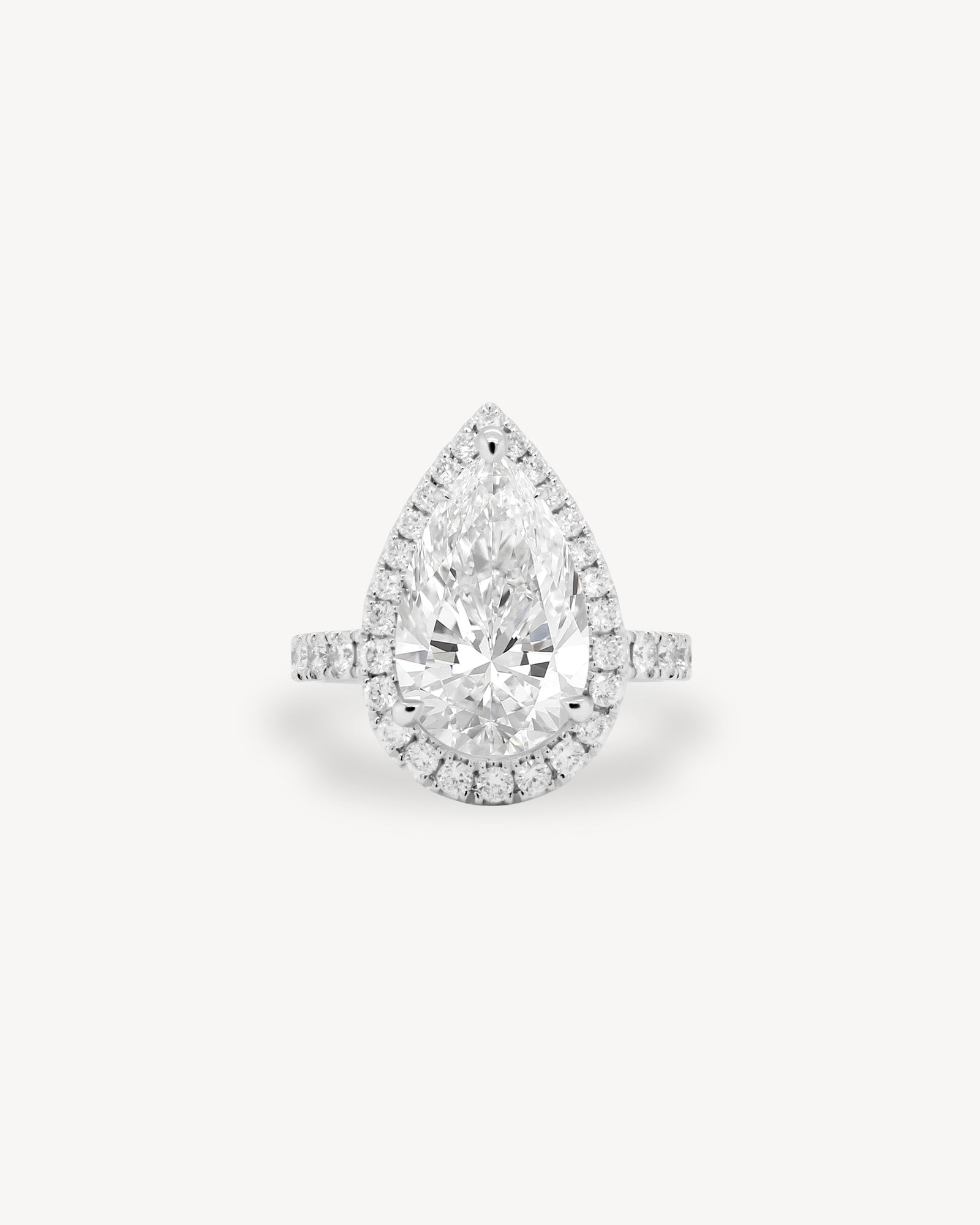 2 CT Round Three Stones Lab Grown Diamond Engagement Ring