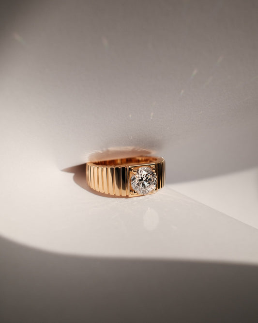 2 CT Round Three Stones Lab Grown Diamond Engagement Ring
