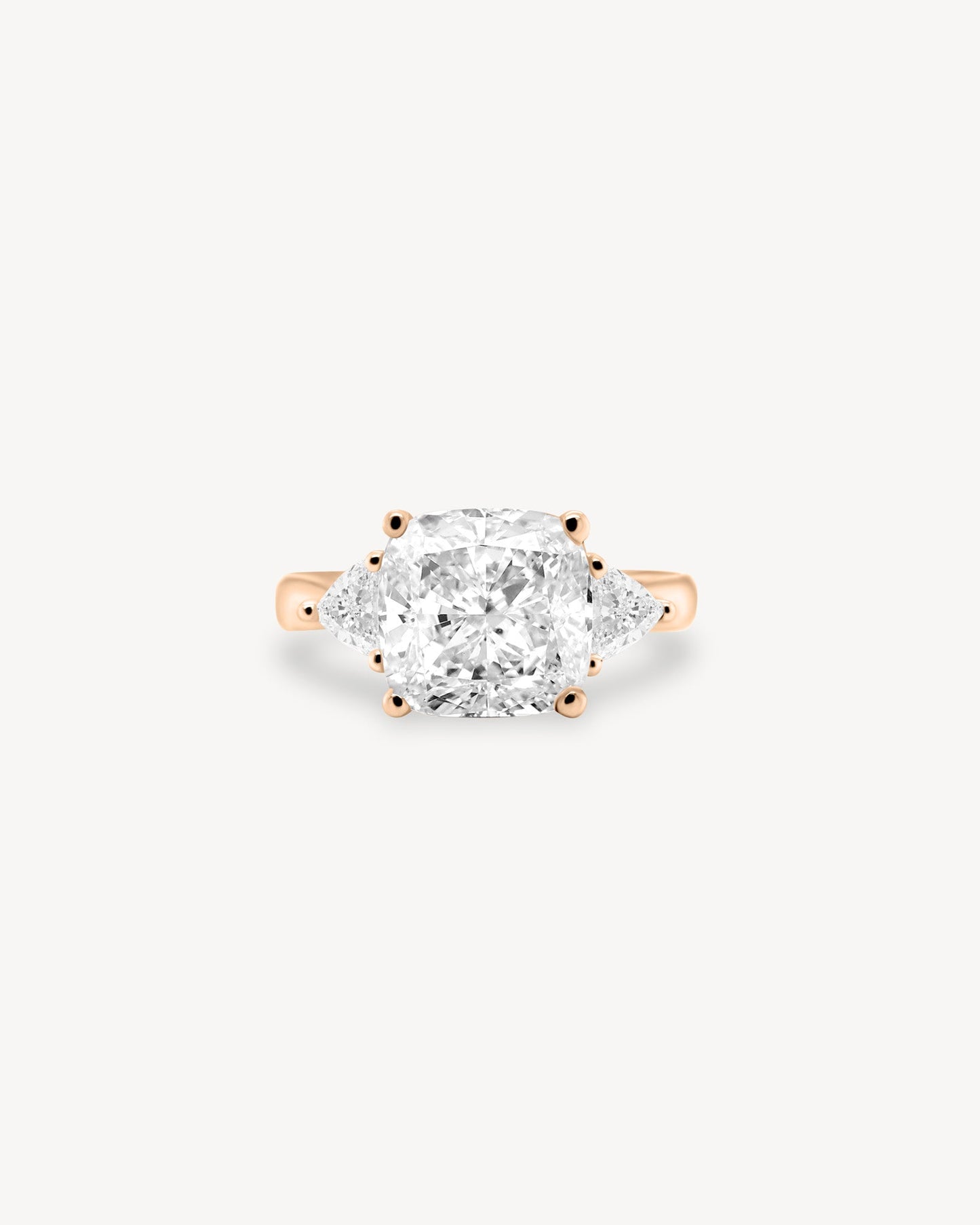 2 CT Round Three Stones Lab Grown Diamond Engagement Ring