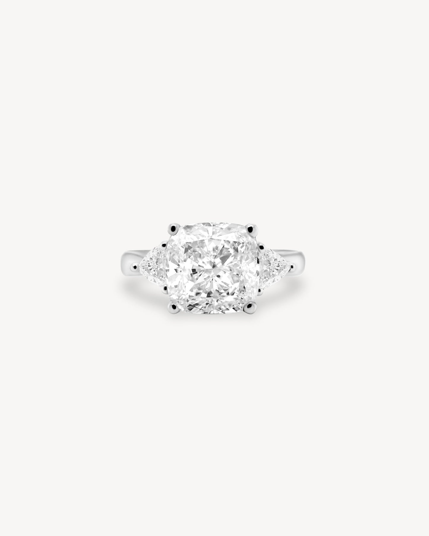 2 CT Round Three Stones Lab Grown Diamond Engagement Ring