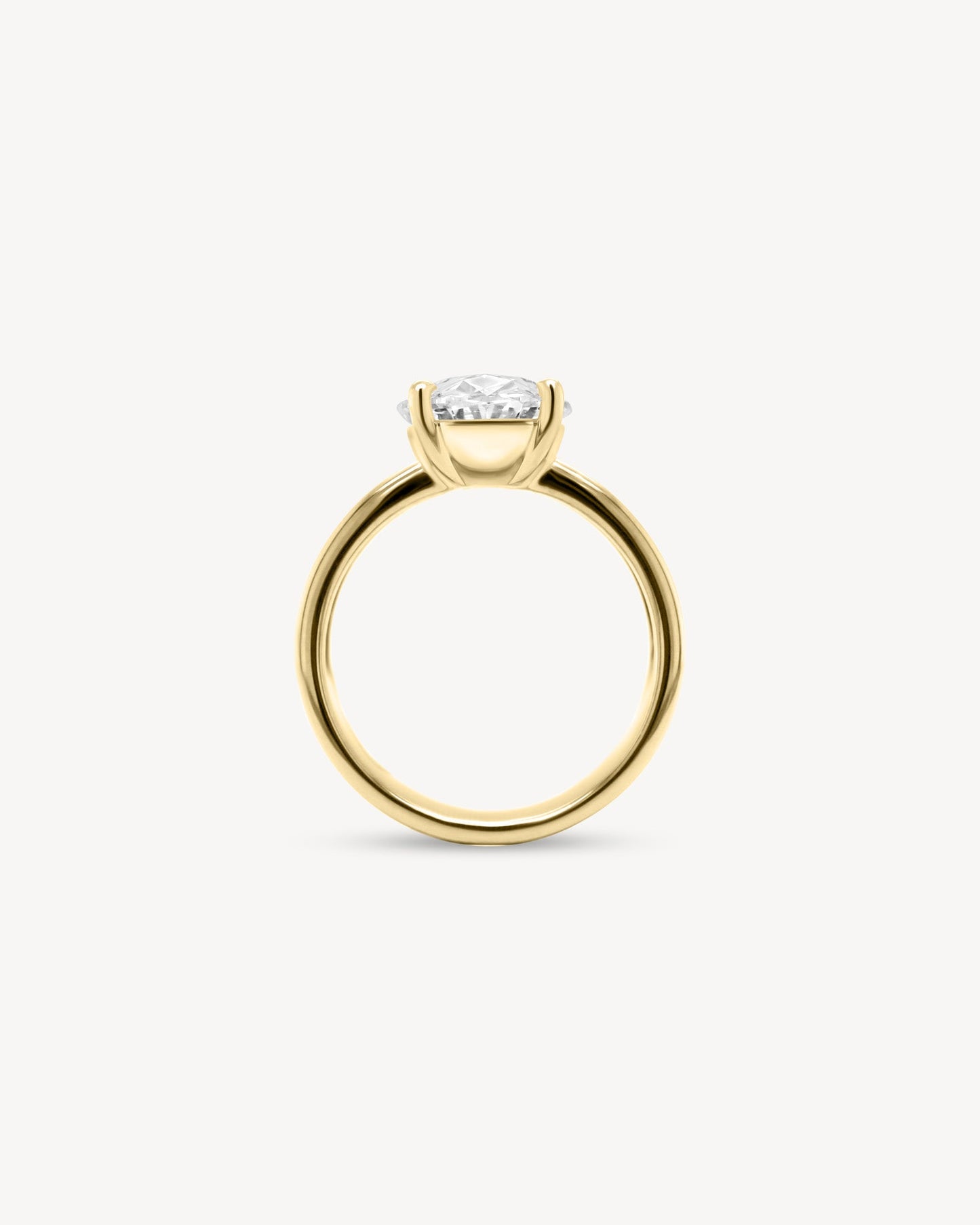 2 CT Round Three Stones Lab Grown Diamond Engagement Ring
