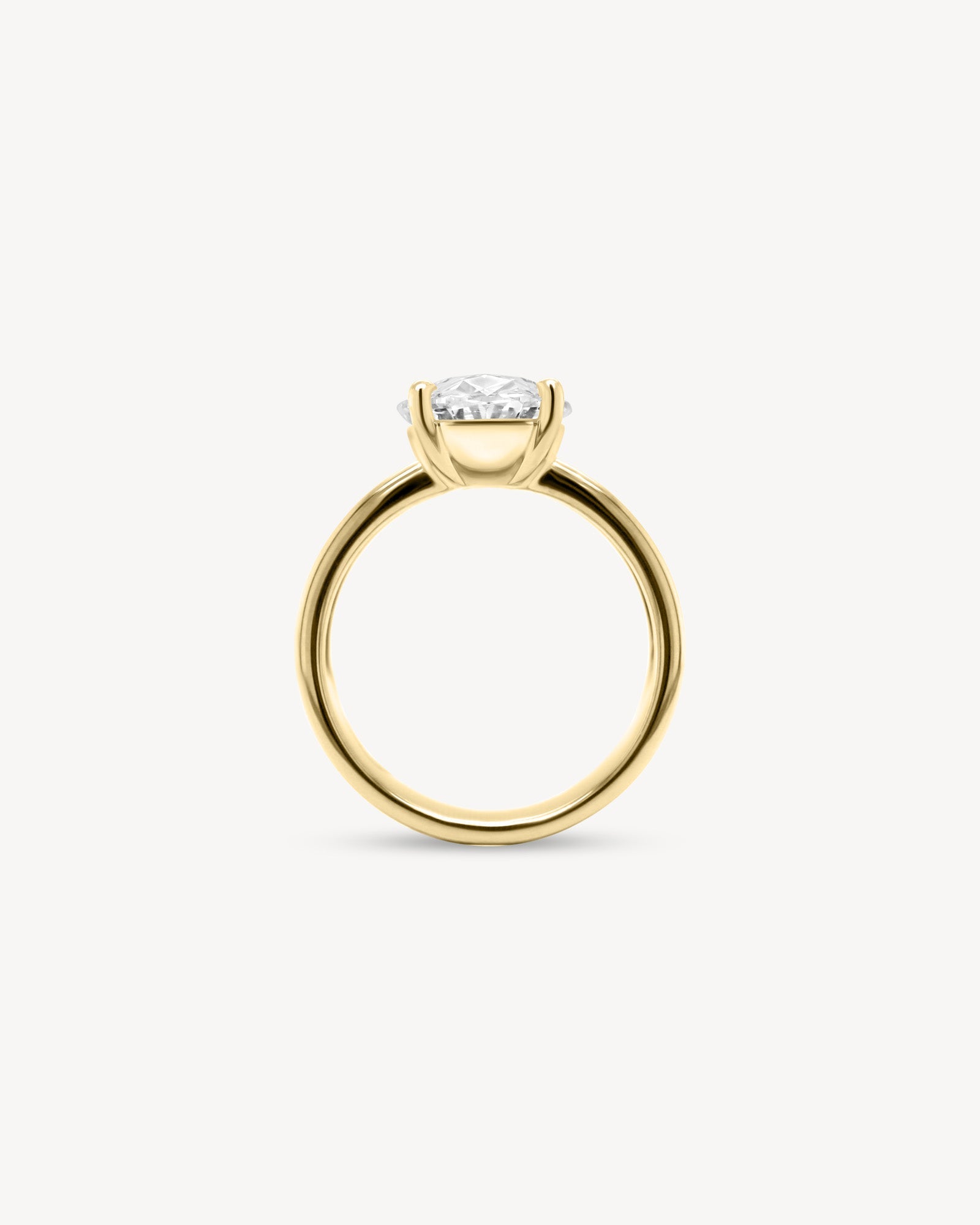 2 CT Round Three Stones Lab Grown Diamond Engagement Ring