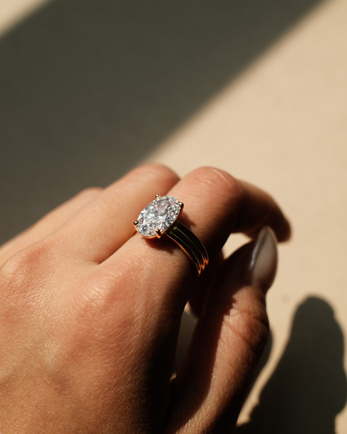 2 CT Round Three Stones Lab Grown Diamond Engagement Ring