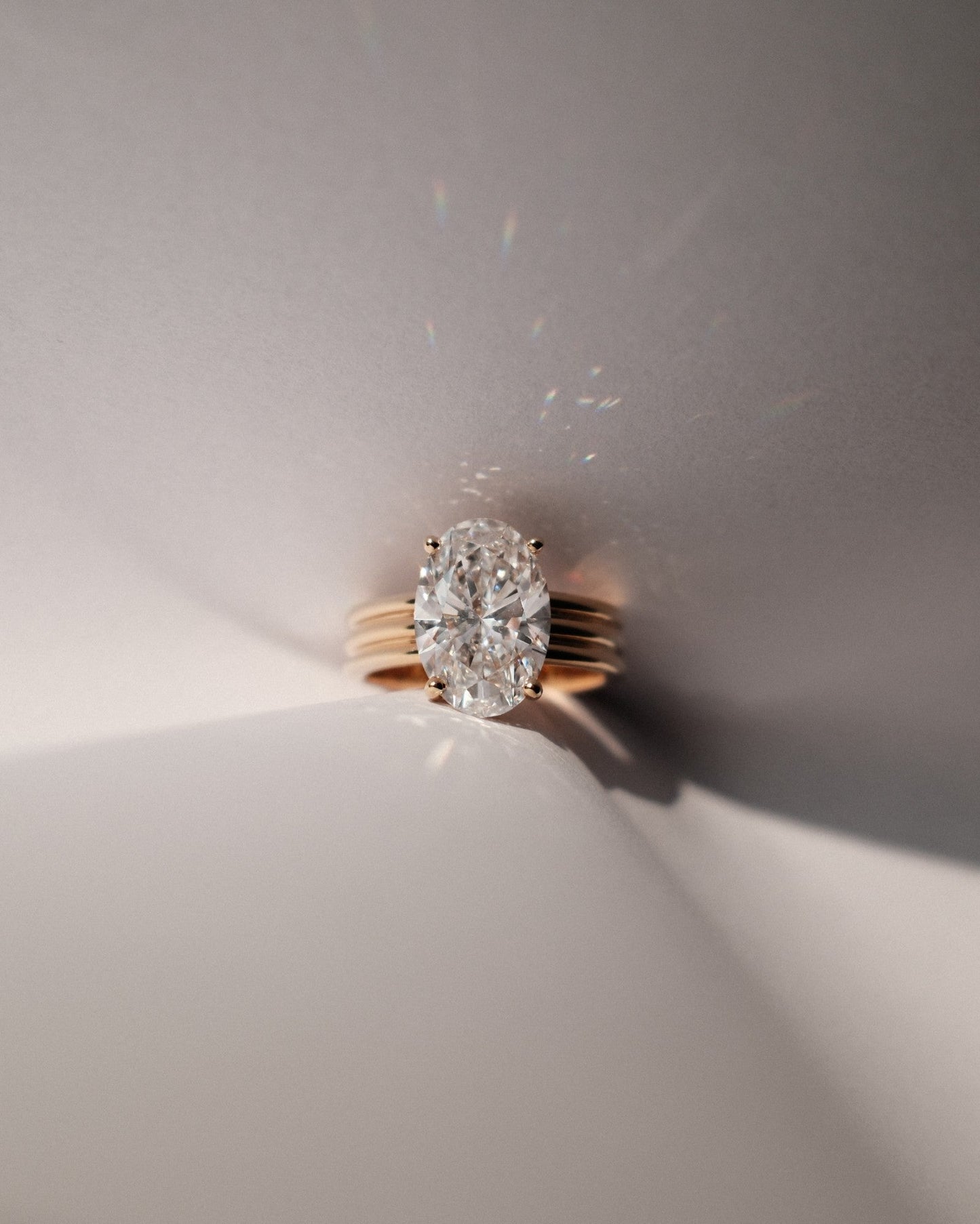 2 CT Round Three Stones Lab Grown Diamond Engagement Ring