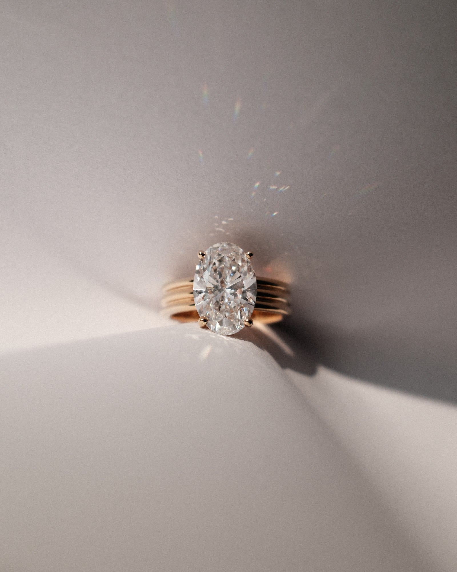 2 CT Round Three Stones Lab Grown Diamond Engagement Ring